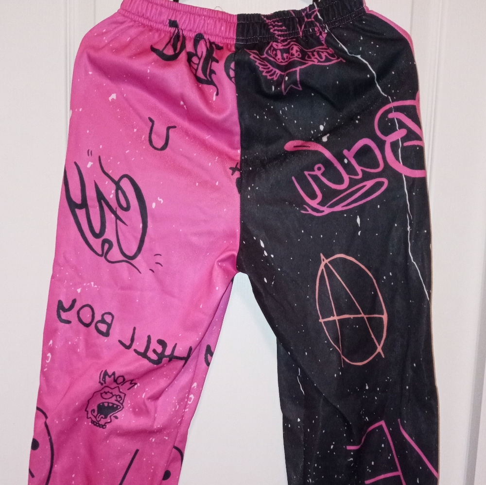 Half black & pink sweats